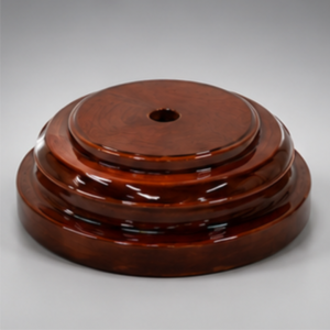 Base de madera redonda
