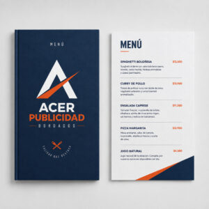 Cartas Menú Personalizadas